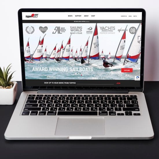 Topper Award Winning Sailboat Website